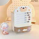 Axyaa Desktop Organizer Pen Holder Punch Card Student Drawer Stationery Storage Box