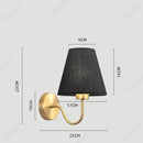 Axyaa LED Retro Fabric Wall Lamp for Bedroom and Living Room Décor