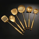Axyaa Golden Stainless Steel Kitchen Utensils Set