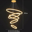 Axyaa Modern Dining Room Chandeliers LED Pendant Ceiling Light for Living Room
