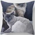 Siamese Cat Print Pillowcase for Home Sofa Decor by Axyaa