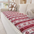 Axyaa Winter Plush Sofa Cover: Thick Anti-Slip Decorative Universal Towel