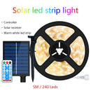 Axyaa Solar LED Strip Light: Rechargeable Outdoor Decoration for Garden, Christmas Atmosphere