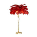 Axyaa Modern LED Ostrich Feather Floor Lamp - Nordic Style for Home Decor