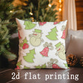 Axyaa Christmas Cartoon Pattern Pillow Covers- Sofa, Bedroom, Car Cushion Cover