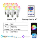 Axyaa Smart Focus RGB WiFi Bulb 10W Voice Control Dimmable Lights for Home