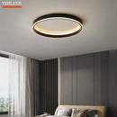 Axyaa Nordic LED Ceiling Lamp - Minimalist Black White Lighting