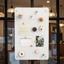 Axyaa Metal Magnetic Bulletin Board for Home Display Souvenirs, Photos & Notes