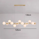 Axyaa Modern Pendant Chandeliers for Living Room, LED Hanging Light for Indoor Lighting