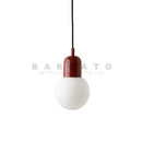 Axyaa Glass Ball LED Pendant Lamp Iron Art Fixture for Home Decor