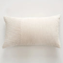 Axyaa French Stripe Soft Plush Flannel Pillow Cover - Modern Home Decor
