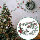 Axyaa Winter Wonderland Wall Hanging Decor vine with Snowflake, Pinecone, Berries, and Cotton