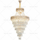 Axyaa Spiral Staircase Chandelier: Luxury Light for Penthouse, Loft, Hotel