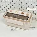 Axyaa Cute Portable Lunch Box With Compartment for Girls School Kids, Bento Box