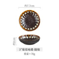 Axyaa Ceramic Flower Sauce Dish Set for Sushi & Molecular Cuisine