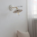Axyaa Ceramic Brass Swing Arm Wall Sconce LED Lamp - Interior Lighting