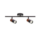 Axyaa Black Wood Nordic Rotatable Spotlight for Home Kitchen Living Room, GU10 LED Cob