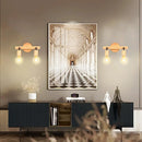 Axyaa Modern Nordic Wood Wall Light for Living Room & Bathroom