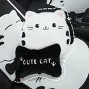 Axyaa Rabbit Fur Cat Car Neck Pillow - Universal Comfort Car Seat Cushion