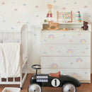 Boho Rainbow Hearts Stars Wall Decals for Kids Room by Axyaa