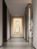 Axyaa Feather LED Wall Lamp for Bedroom Study Living Room