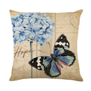 Axyaa Easter Bunny Egg Pillow Cover Spring Farmhouse Home Decor Butterflies Flowers