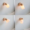 Axyaa Glass Wall Sconce Light Fixture for Bedroom and Bathroom