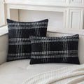 Axyaa Checked Cushion Cover Home Decor Pillow for Living Room