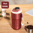 Titanium Coffee Mug by Axyaa: Smart, Portable, Striped Design, Vacuum Flask Tumbler