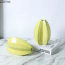 Ceramic Fruit Vases by Axyaa - Floral Decor Hydroponic Flower Arrangement Display