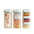 Axyaa Stackable Cereal Storage Container Vacuum Food Storage Box Transparent Jar