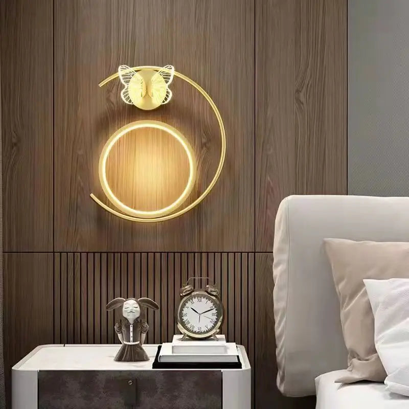 Axya Butterfly Wall Lamp: Modern Art Sconces Light Fixture for Home Decor