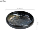 Axyaa Ceramic Round Tableware Set for Pasta, Steak, Salad, and Desserts