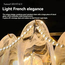 Axyaa French Copper Island Glass Chandelier - Modern Minimalist Restaurant Lighting