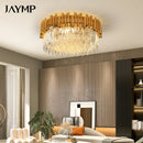Axyaa Crystal Ceiling Lamp: Nordic Luxury & Modern Villa Gold Chandelier for Home Decor