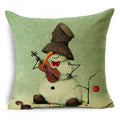 Axyaa Merry Christmas Linen Pillow Case 18*18in