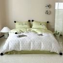 Axyaa Polka Dot Love Embroidered Lyocell Bedding Set 
Luxury Plant Fibre Duvet Cover Set