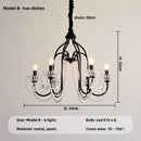 Axyaa Black Crystal Chandelier: Romantic Living Room Pendant Lamp LED E14 Hanging Light