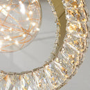 Axyaa Luxury Crystal Chandelier Pendant Light for Living & Dining Room