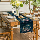 Axyaa Butterfly Flower Foxes Table Runner for Kitchen Dining Party Decor