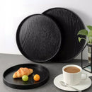 Wooden Kitchen Storage Tray by Axyaa: Stylish Round Tray for Home Decor, Tea, Coffee, Snacks & Cosmetics.