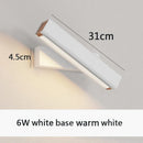 Axyaa Solid Wood LED Wall Lamp | Adjustable Nordic Bedside Lighting