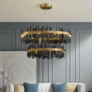 Axyaa Modern Circular Pendant Light for Stylish Living Room and Dining Room