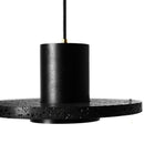 Axyaa Black Stone Small Chandelier: Modern Bedroom LED Pendant Lamp