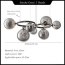 Axyaa Glass Chandelier: Postmodern Nordic Designer Pendant Lights for Home and Restaurant