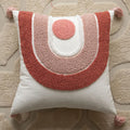 Axyaa Velvet Embroidered Pink Pillowcase Cojines 45X45 for Home and Sofa Decor