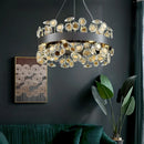 Axyaa Retro Crystal Pendant Light - Elegant and Stylish Stainless Steel Lamp