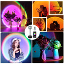 Axyaa LED Sunset Projector Lamp with Bluetooth Control and Disco Lighting