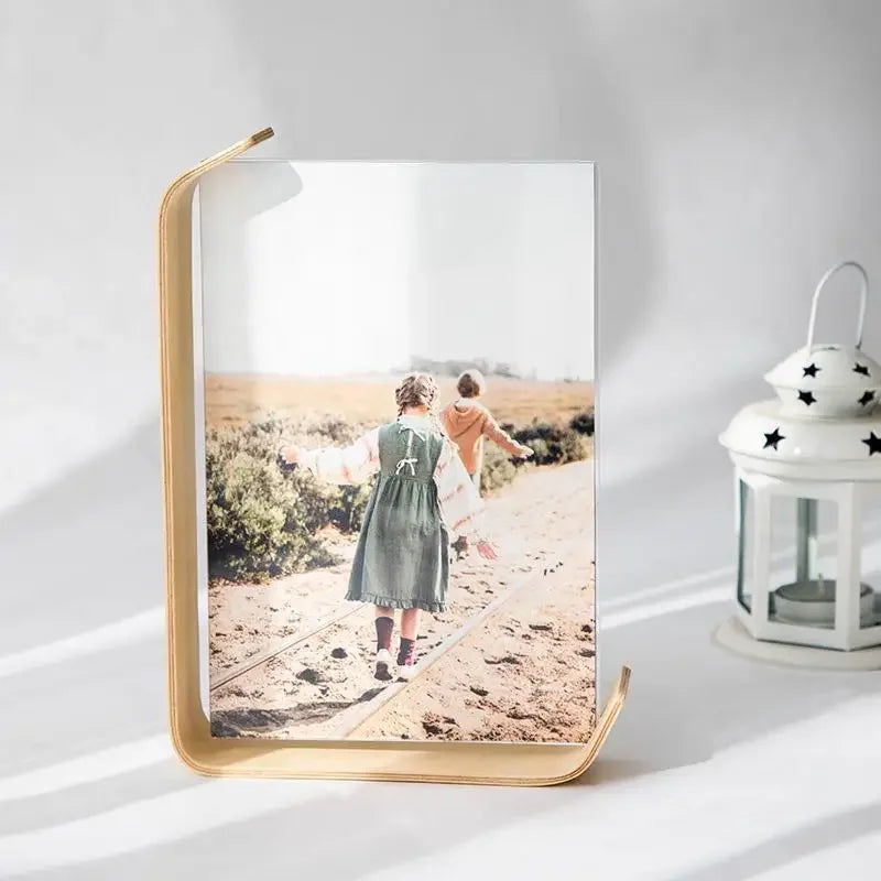 Axyaa Acrylic Wooden Photo Frame | Herbarium Display | Wedding Party Decor Frame