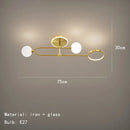 Modern Nordic Living Room Ceiling Light by Axyaa: Simple, Creative, Small-sized Lighting Fixture for Bedroom and Dining Room